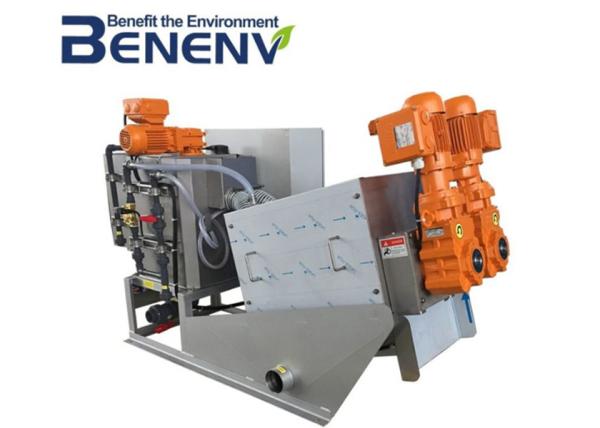 Cheap Industrial Clog Free Screw Press Sludge Dewatering System Wastewater Treatment Plant for sale