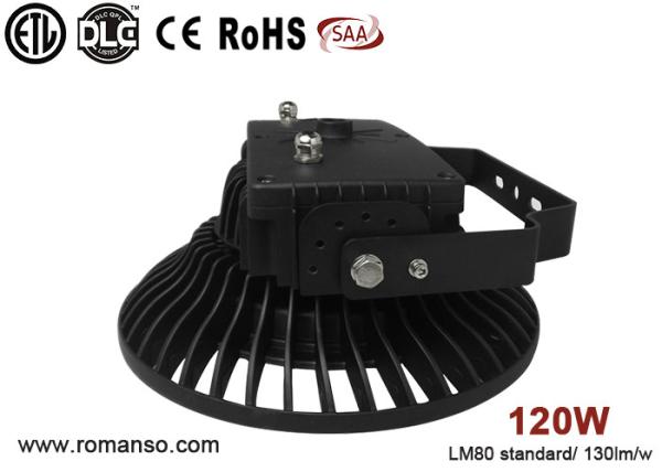 Cheap AC100V UFO led high bay lamp , Outdoor 120W led high bay lights pf >0.95 for sale