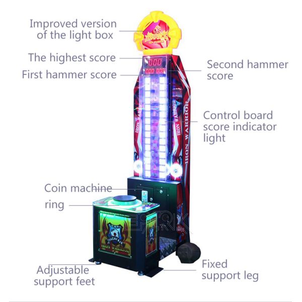 Mr.Hammer Boxing Hitting Redemption Game Machine Indoor Iron Material