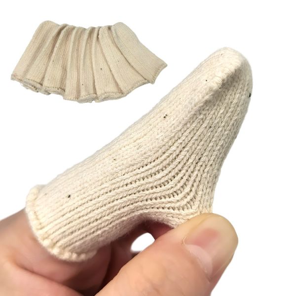 Anti Abrasion Cotton Finger Cots Easy To Wear Different Size