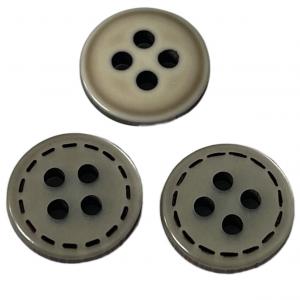 China 4 Holes 18mm Silked Print Plastic Shirt Buttons Use On Shirt Blouses Clothing on sale