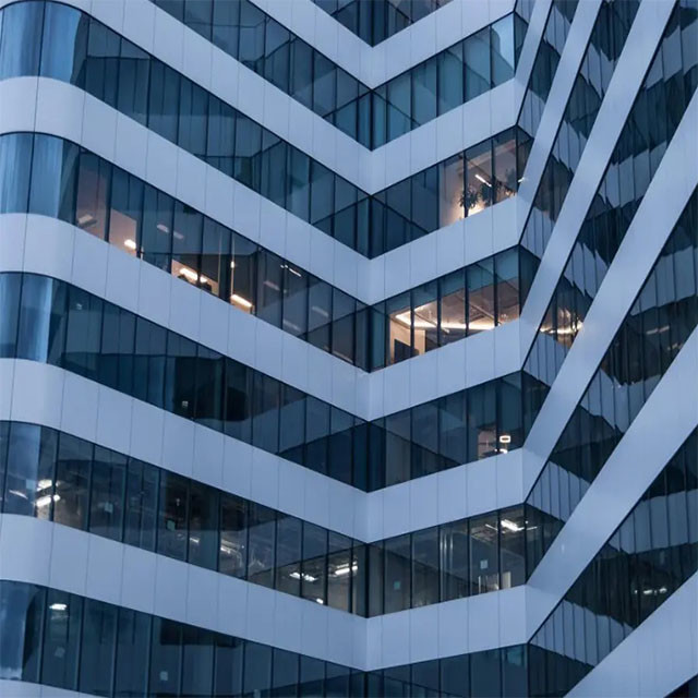 Wind Resistant Glass Curtain Wall Facade Cladding Structural Curtain Wall System