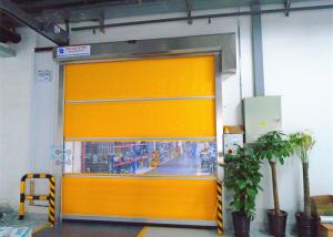 Quality Blue Yellow PVC Interior Door , Industrial Workshop Doors wholesale