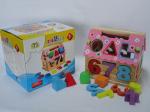 Quality Assembling Number House Building Block Rubber Wood Educational Toys for