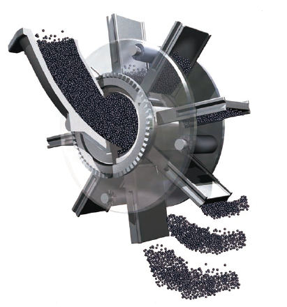 High Chromium Blasting Machine Parts , Wear Resistant 11kw Blast Wheel Parts