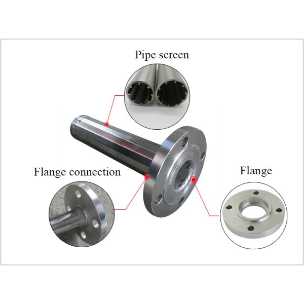 Wedge Wire Screen for Tank Equipment, Johnson Resin Trap Filter With Flange