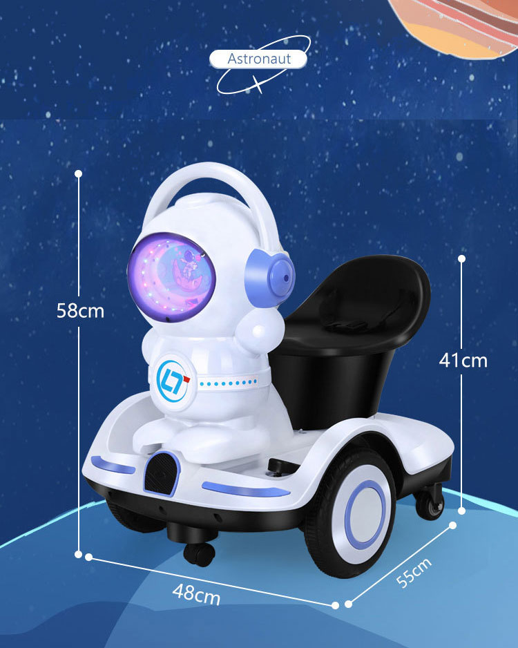 Foldable Kids Ride On Truck Car Children's Cartoon Push and Racer LED Lights Max Weight 50lbs