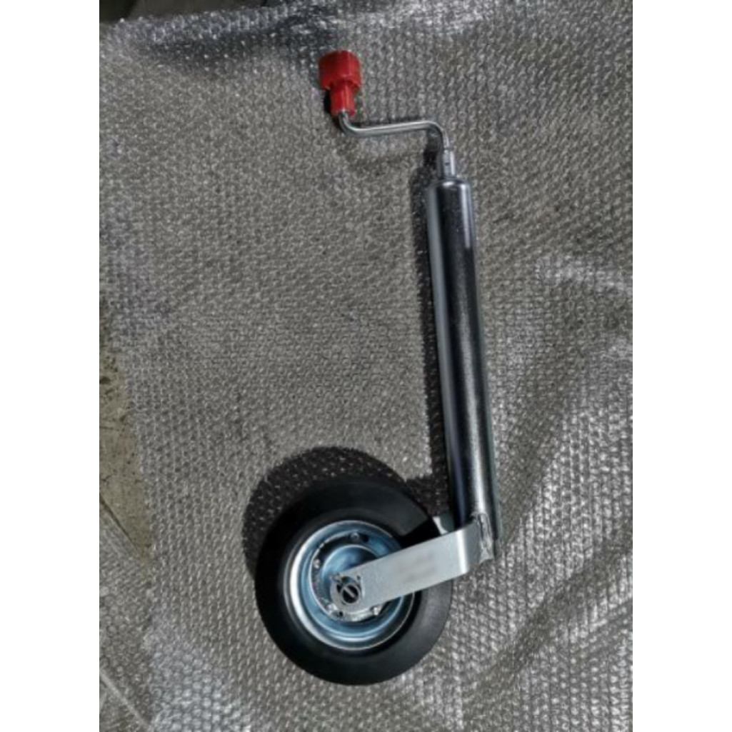 Heavy-Duty 48mm 150KG Capacity Trailer Jockey Wheel - Steel Rim, Solid Tyre for Reliable Performance