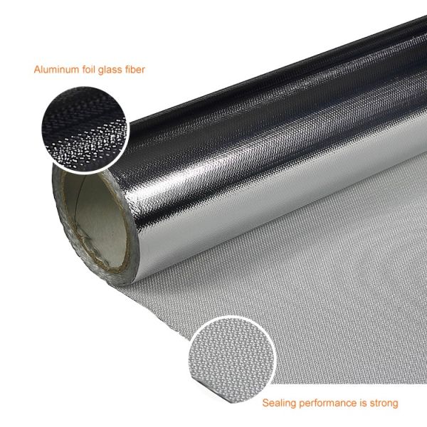 0.4mm 550℃ Heat Reflective Insulation Fiberglass Fabric – SUNTEX Aluminum Coated
