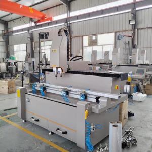 Double Head Hole Drilling Machine 300mm Aluminium Hole Punching Machine