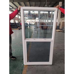Quality Tempered glass UPVC Single Hung Window For Cottage Double Glazed wholesale