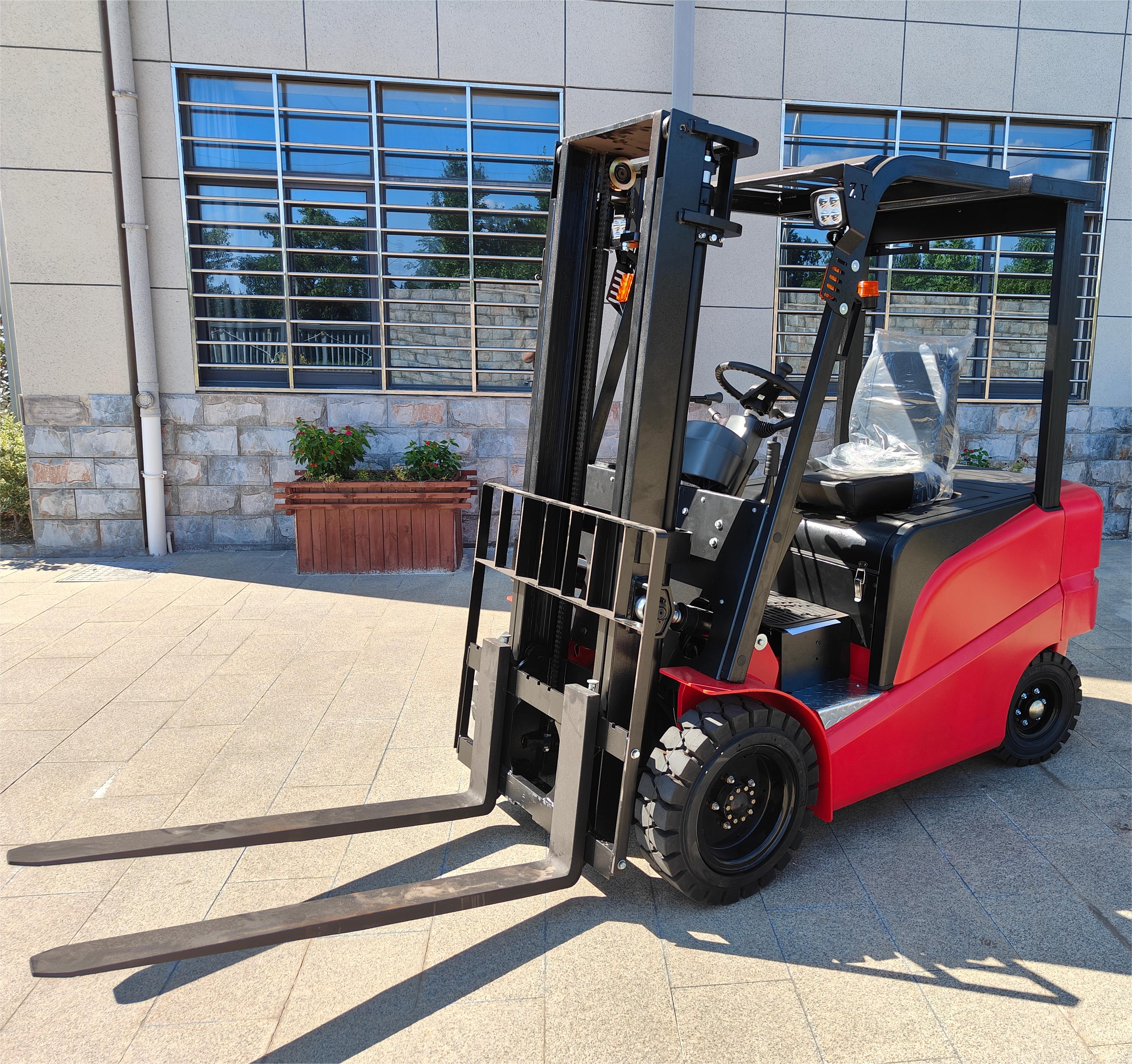 New style 2ton four wheel solid tyre forklift electrical CPD2030 with AC motor