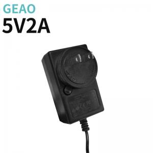 China Black DC 5V 2A Interchangeable Plug Power Adapter Lightweight on sale