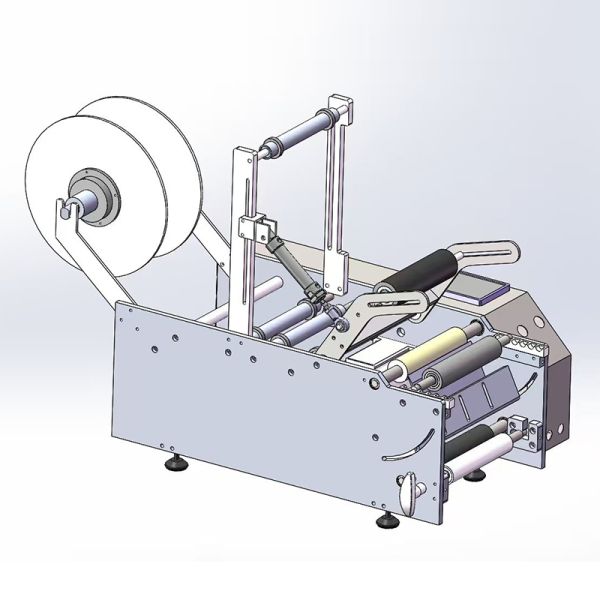 Compact Industrial HMI Bottle Labeling Equipment Applicator Machine For Jars