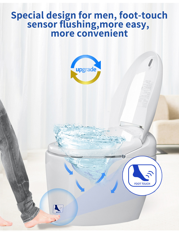 Home Portable Bathroom Smart Toilet Multi - Function Customized White Color