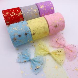 Quality Wholesale  DIY Handmade Material Silk Organza Mesh Tulle Fabric Ribbon wholesale