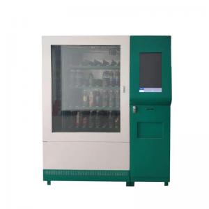 China Coin Bill Card Payment Food Vending Machine For Sandwich Drinks With Advertising Display on sale