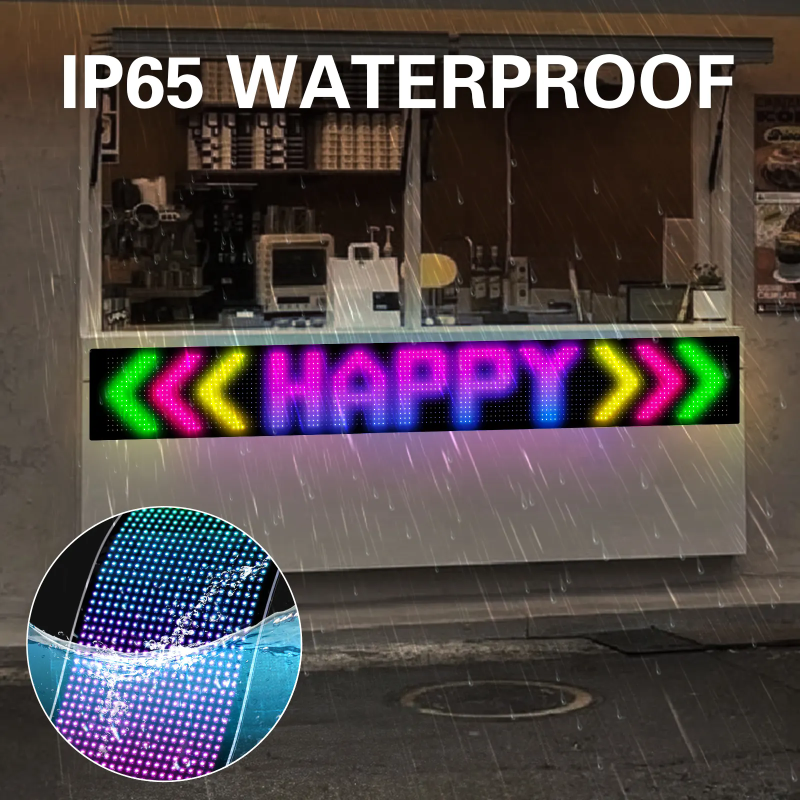 Remote Control RGB Programmable Display , Shop Window Advertising LED Soft Display