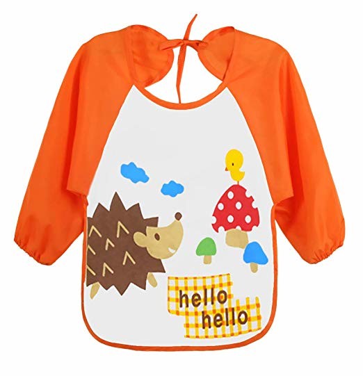 Cute Unisex Baby Bibs / 6 Months-3 Years Baby Weaning Bibs With Sleeves