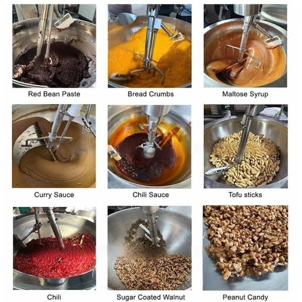 Energy Efficient Steam Cooking Kettle For Large Scale Food Processing