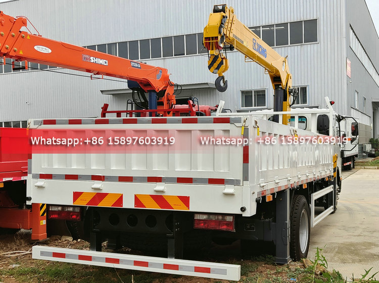 140HP to 168HP 4x2 JAC Truck Mounted Crane 5Tons Lifting Capacity