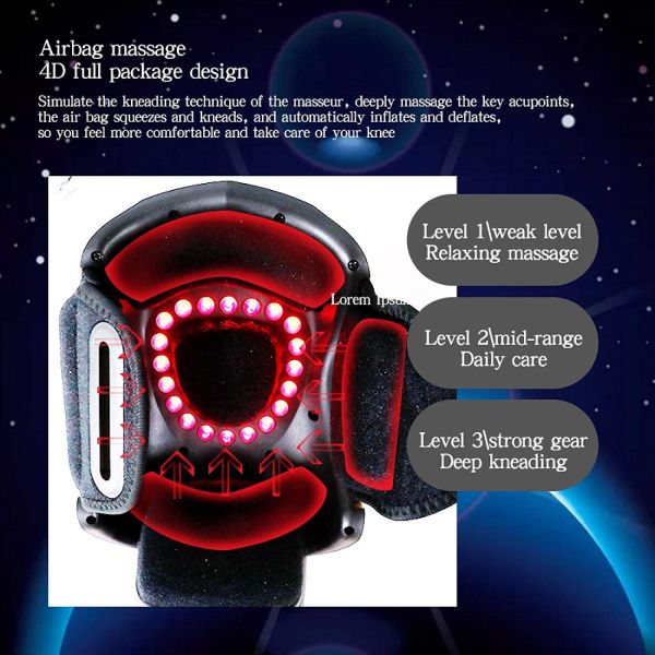Soreness Therapy Knee Joint Massager LCD Display 5V 2A USB Charging