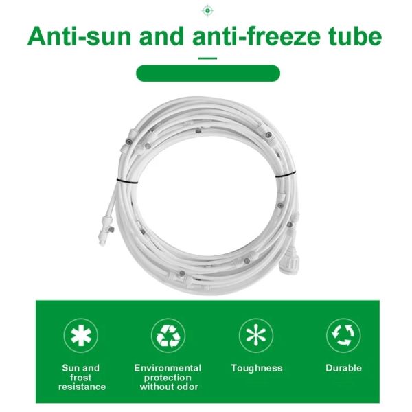 Set Garden Water Misting Cooling System POM Sprinkler Water Irrigation