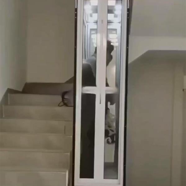 Capacity 400kg Compact Residential Elevators Rectangular Small Passenger