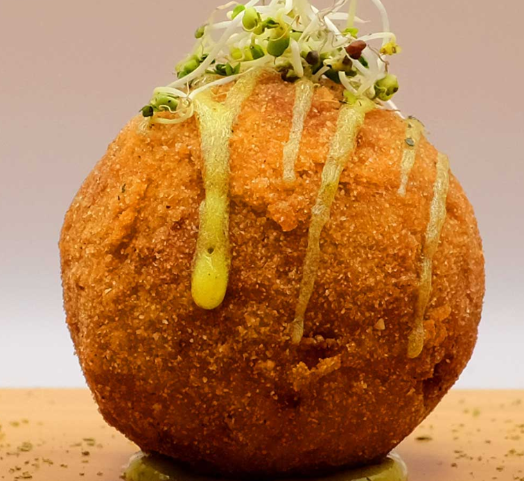 Double Filling Bolon Verde Making Machine Stuffed Plantain Balls Equipment