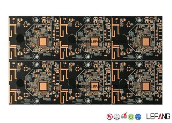 Cheap Black Solder Multilayer PCB Board Gold Plating Surface Treatment ISO/TS16949 UL RoHs for sale