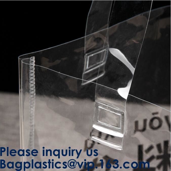 Transparent Pvc Shopping Bag Pvc Tote Bag,OEM Supermarket PVC Fashion Bag Handles Clear Shopping Bags, Bagease, Bagplast