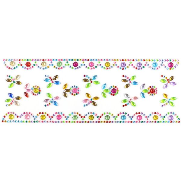 3D Acrylic Self Adhesive Stickers for kids diy craft and Decal Mobile Scrapbooking diamond pearl gem drill stickers OEM