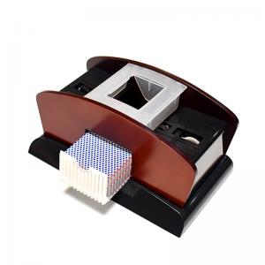 China OEM Wood Card Shuffler Automatic 2 Deck Card Shuffler Machine on sale