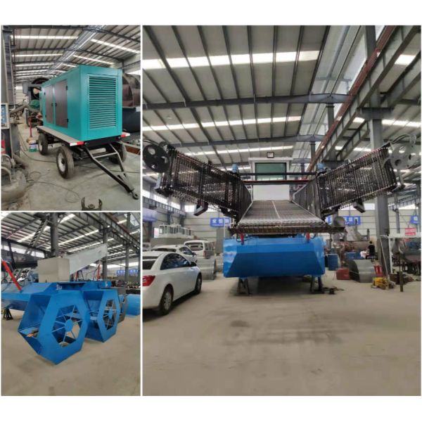 River Clean 1000m2 / Hour Trash Skimmer Machine Weed Dredger