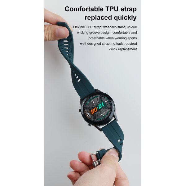 1.3 Inch Call Function Smart Watch , I9 Smart Bracelet Android IOS Compatible