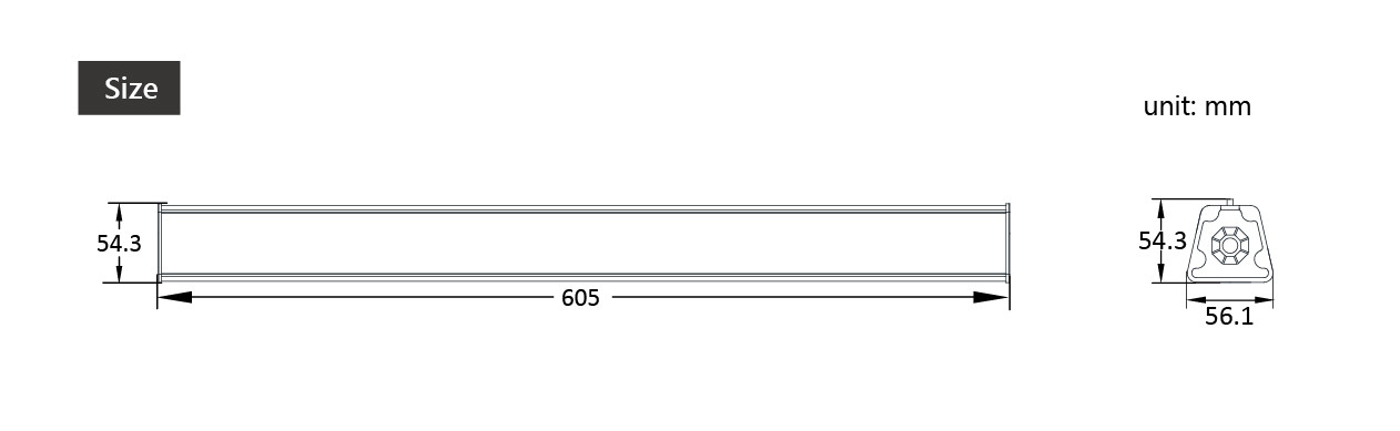 30 Watt 2700-6500k 150LM/W X300 4500LM Led Linear Light