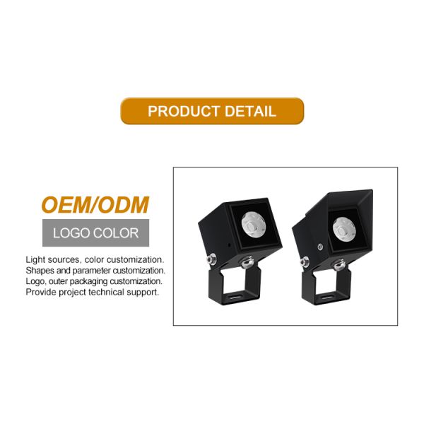 Joyful Partner LED Square Projector light 1W LED single color 3000K DMX512 dimmable With Narrow Beam