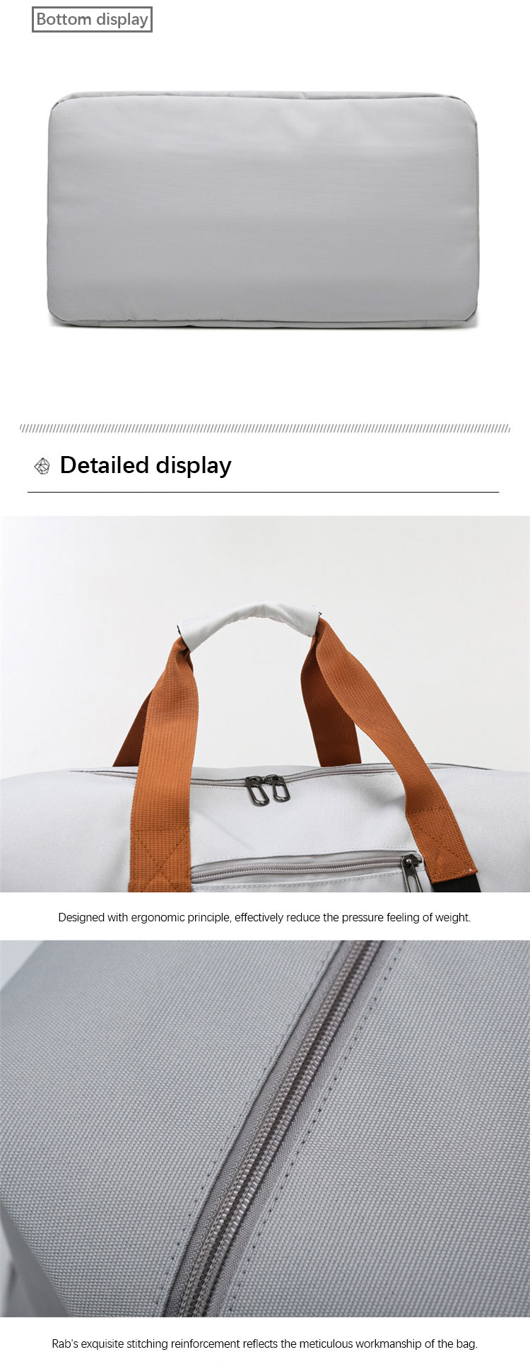 Fashion Designer Overnight Duffel Bag , Oxford Womens Workout Bag Customized Logo