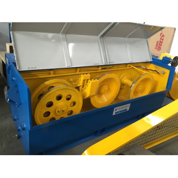 Large Drum Copper Rod Drawing Machine 500mpm Speed Adjustable Power Source Customized