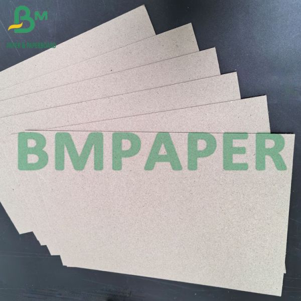 1mm 1.8mm Uncoated Grey Chip Board Book Cover Binding Card 90 × 100cm