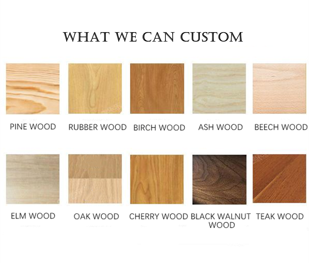 Wooden Ottoman Stool Perfect for Home Office Furniture and Customization Options