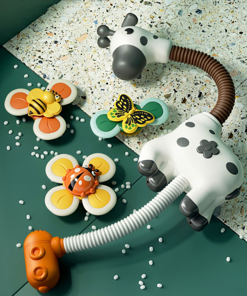Water Spray Toy for Kindergarteners Hugging Baby Bear Shower in Electric Bathroom