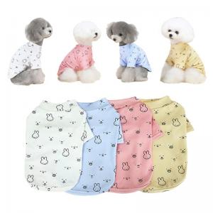 China Teddy Dog Logo Pets Wearing Clothes Sublimation 20cm Custom Dog T Shirts on sale
