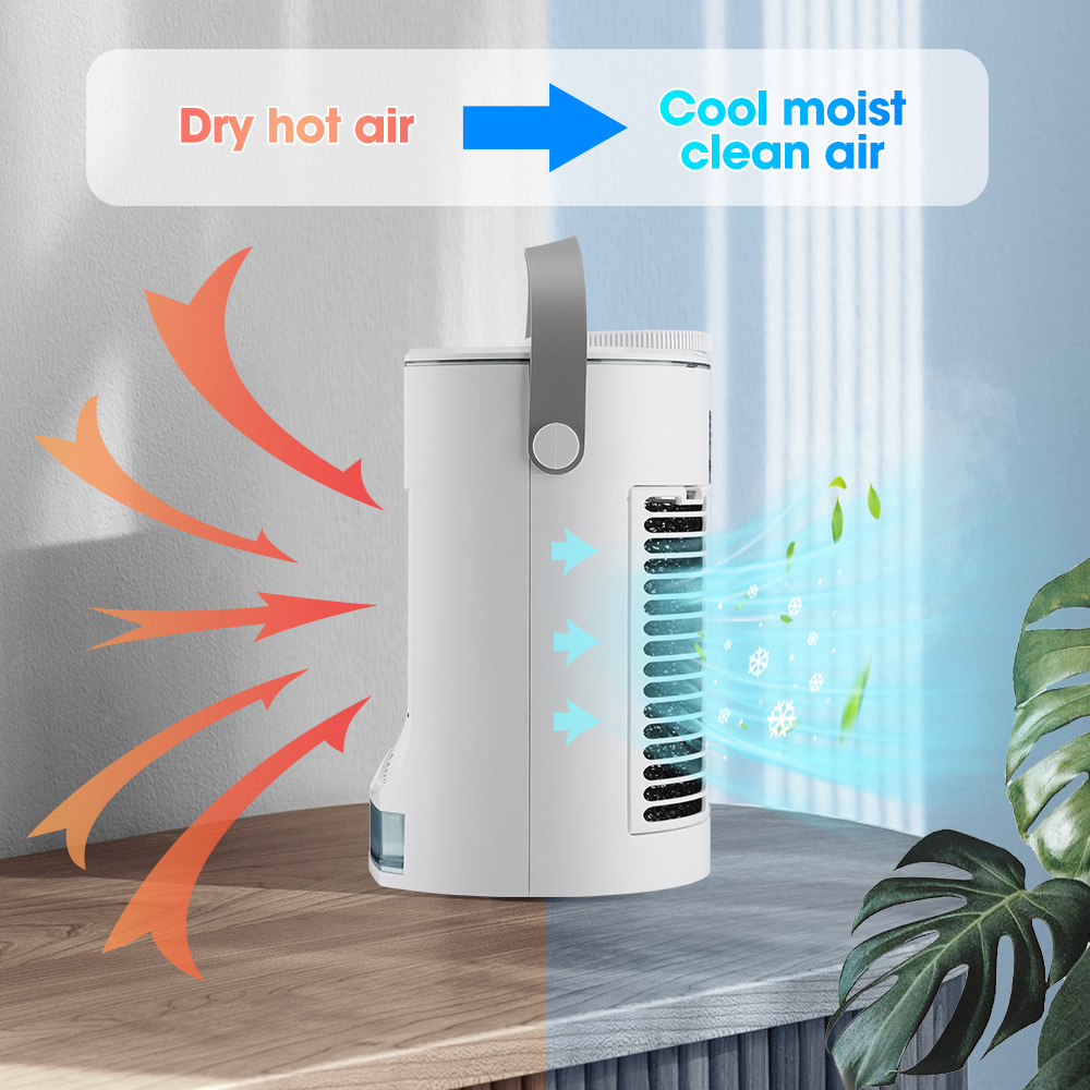 USB Air Conditioner Mini Desktop Cooling Fan for Home Dormitory Office 168*145*225 mm
