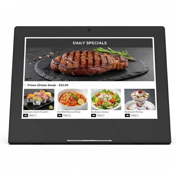 Interactive Touch Screen Digital Menu Board with POS Integration, High-Definition Display, and Multi-Language Support