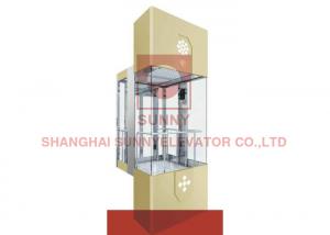 China Center Opening Door Sightseeing Passenger Elevator Stainless Steel on sale