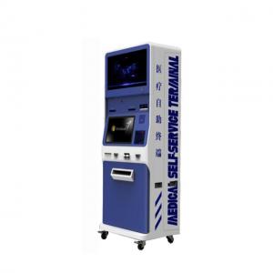 China 128G Double Screen Hospitality Self Service POS Kiosk With A4 Document Printing on sale