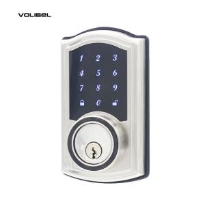 Quality 80mm Bluetooth Keypad Door Lock Customized Silver Color For Glass Door wholesale