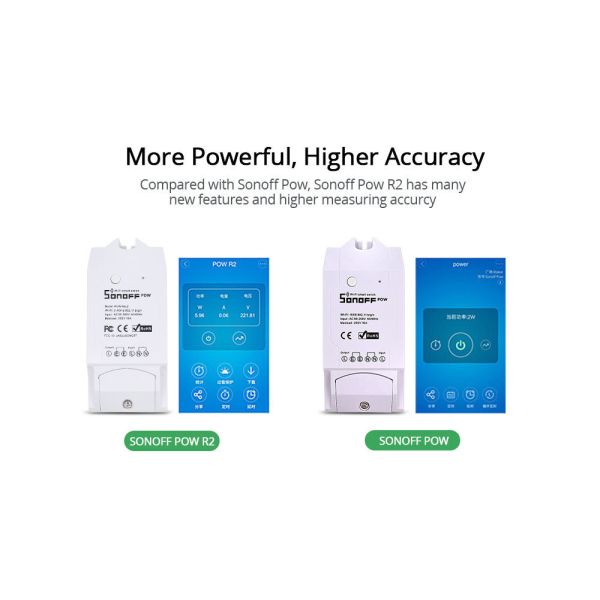 Smart Pow R2 16a 3500w Wifi Switch Controller Real Time Power Consumption Monitor Measurement