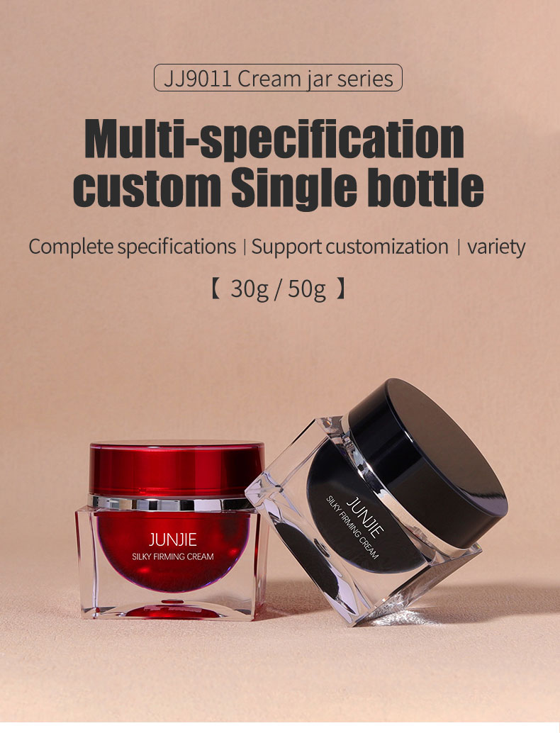 Collar Material Acrylic Cap Material Plastic 30g 50g Cream Jar for Cosmetic Storage Container